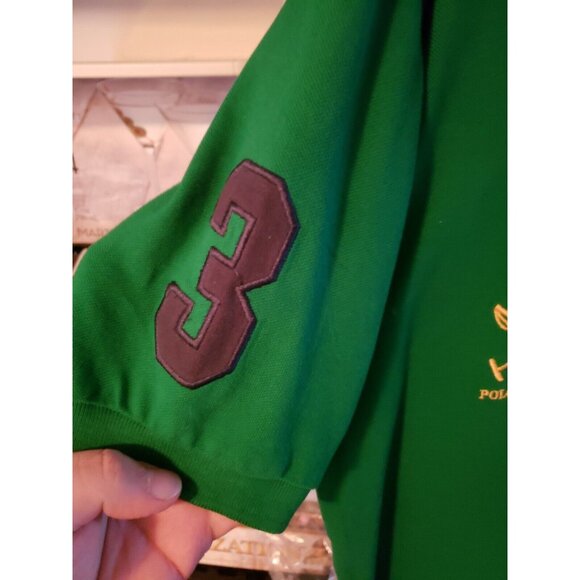 U.s. Polo Assn Green Us Open Championship Polo Size Medium - Picture 4 of 7